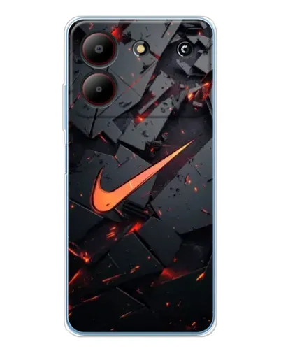Чехол для ZTE Blade A54 с картинкой «Nike — эффект разломов» Чехол для ZTE Blade A54 с картинкой «Nike — эффект разломов»
