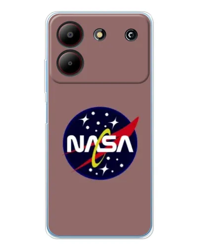 Чехол для ZTE Blade A54 с картинкой «NASA — ретро космос» Чехол для ZTE Blade A54 с картинкой «NASA — ретро космос»