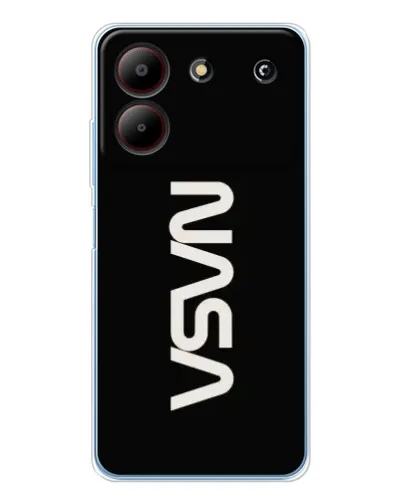 Чехол для ZTE Blade A54 с картинкой «NASA — вертикальный логотип» Чехол для ZTE Blade A54 с картинкой «NASA — вертикальный логотип»