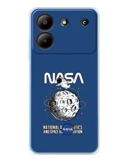 Чехол для ZTE Blade A54 с картинкой «NASA — лунная миссия» Чехол для ZTE Blade A54 с картинкой «NASA — лунная миссия»