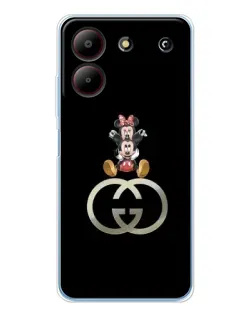 Чохол для ZTE Blade A54 з картинкою «Мінні Маус на лого»