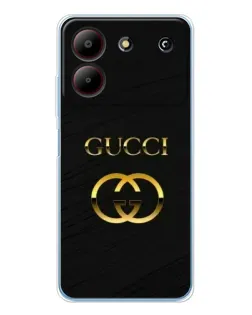 Чохол для ZTE Blade A54 з картинкою «Золотий логотип Gucci»