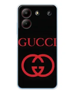 Чохол для ZTE Blade A54 з картинкою «Gucci — червоний логотип»