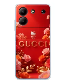 Чохол для ZTE Blade A54 з картинкою «Gucci — золотий сад»