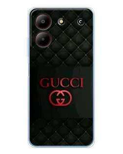 Чохол для ZTE Blade A54 з картинкою «Gucci — стьобаний чорний»