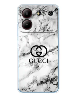 Чохол для ZTE Blade A54 з картинкою «Gucci — мармуровий шик»