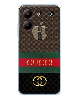 Чохол для ZTE Blade A54 з картинкою «Gucci — брендований десерт»