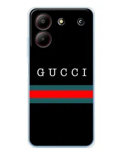 Чохол для ZTE Blade A54 з картинкою «Gucci — червоний пояс»