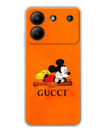 Чехол для ZTE Blade A54 с картинкой «Микки Маус Gucci — оранж» Чехол для ZTE Blade A54 с картинкой «Микки Маус Gucci — оранж»