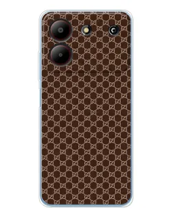 Чохол для ZTE Blade A54 з картинкою «Gucci — шоколадна сітка»