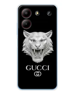 Чохол для ZTE Blade A54 з картинкою «Gucci — срібний лев»