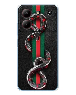 Чохол для ZTE Blade A54 з картинкою «Gucci — змія на смузі»