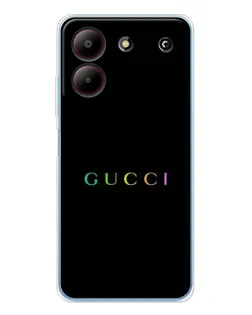Чохол для ZTE Blade A54 з картинкою «Gucci — неоновий мінімалізм»