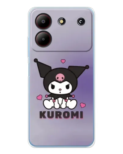 Чехол для ZTE Blade A54 с картинкой «Kuromi — фиолетовый арт» Чехол для ZTE Blade A54 с картинкой «Kuromi — фиолетовый арт»