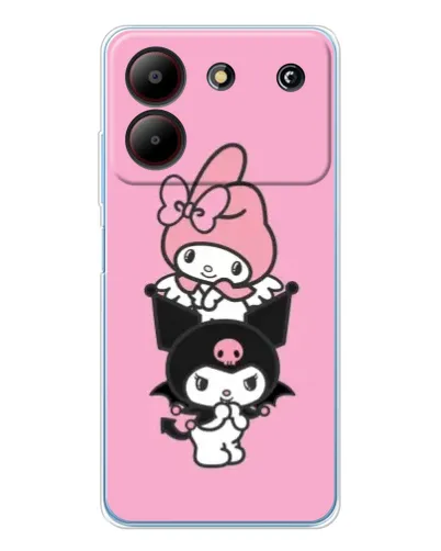 Чехол для ZTE Blade A54 с картинкой «My Melody и Kuromi» Чехол для ZTE Blade A54 с картинкой «My Melody и Kuromi»