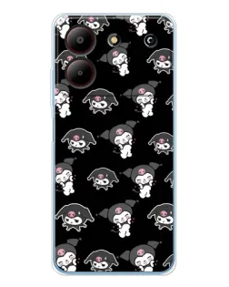 Чехол для ZTE Blade A54 с картинкой «Черный паттерн Kuromi» Чехол для ZTE Blade A54 с картинкой «Черный паттерн Kuromi»