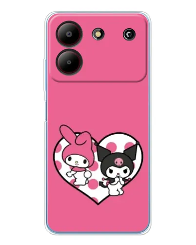 Чехол для ZTE Blade A54 с картинкой «Kuromi и My Melody» Чехол для ZTE Blade A54 с картинкой «Kuromi и My Melody»