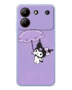 Чехол для ZTE Blade A54 с картинкой «Kuromi с зонтиком» Чехол для ZTE Blade A54 с картинкой «Kuromi с зонтиком»