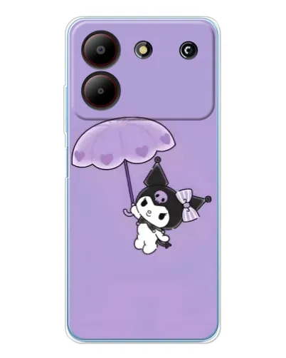 Чехол для ZTE Blade A54 с картинкой «Kuromi с зонтиком» Чехол для ZTE Blade A54 с картинкой «Kuromi с зонтиком»