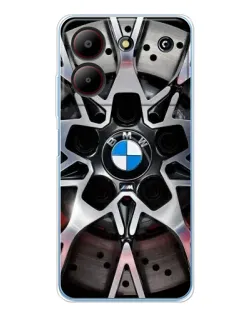 Чехол для ZTE Blade A54 с картинкой «BMW — деталь диска»