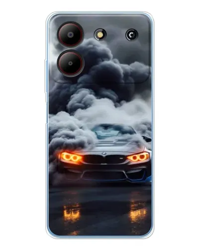 Чехол для ZTE Blade A54 с картинкой «BMW в дыму» Чехол для ZTE Blade A54 с картинкой «BMW в дыму»