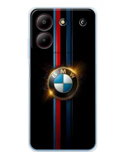 Чехол для ZTE Blade A54 с картинкой «BMW M-Power неон»