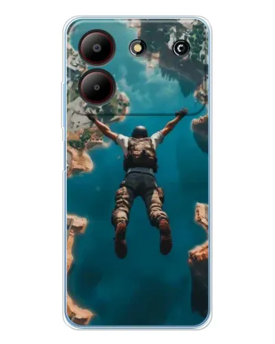 Чехол для ZTE Blade A54 с картинкой «PUBG — свободное падение» Чехол для ZTE Blade A54 с картинкой «PUBG — свободное падение»