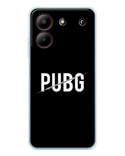 Чехол для ZTE Blade A54 с картинкой «PUBG — белый логотип» Чехол для ZTE Blade A54 с картинкой «PUBG — белый логотип»