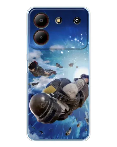 Чехол для ZTE Blade A54 с картинкой «Десант PUBG — прыжок» Чехол для ZTE Blade A54 с картинкой «Десант PUBG — прыжок»