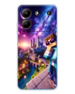 Чохол для ZTE Blade A54 з картинкою «Стів та космос» Чохол для ZTE Blade A54 з картинкою «Стів та космос»