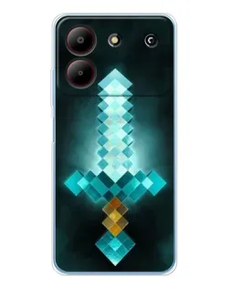 Чохол для ZTE Blade A54 з картинкою «Алмазний меч неон» Чохол для ZTE Blade A54 з картинкою «Алмазний меч неон»