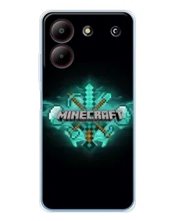 Чохол для ZTE Blade A54 з картинкою «Minecraft Diamond лого» Чохол для ZTE Blade A54 з картинкою «Minecraft Diamond лого»