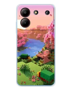 Чохол для ZTE Blade A54 з картинкою «Рожеве дерево Minecraft» Чохол для ZTE Blade A54 з картинкою «Рожеве дерево Minecraft»