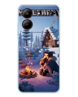 Чохол для ZTE Blade A54 з картинкою «Зимовий Minecraft» Чохол для ZTE Blade A54 з картинкою «Зимовий Minecraft»