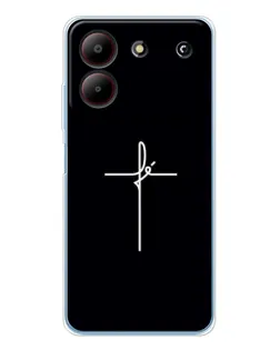 Чехол для ZTE Blade A54 с картинкой «Тонкий крест»