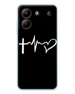 Чехол для ZTE Blade A54 с картинкой «Пульс веры»