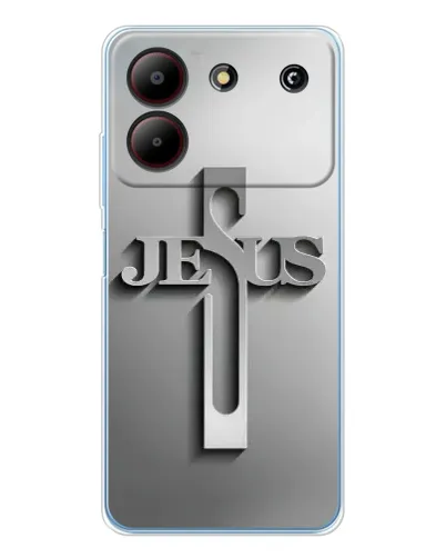 Чехол для ZTE Blade A54 с картинкой «Металлический крест Jesus» Чехол для ZTE Blade A54 с картинкой «Металлический крест Jesus»