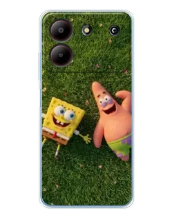 Чехол для ZTE Blade A54 с картинкой «Друзья на лужайке» Чехол для ZTE Blade A54 с картинкой «Друзья на лужайке»