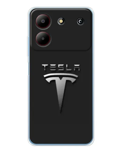 Чехол для ZTE Blade A54 с картинкой «Стальной логотип Tesla» Чехол для ZTE Blade A54 с картинкой «Стальной логотип Tesla»