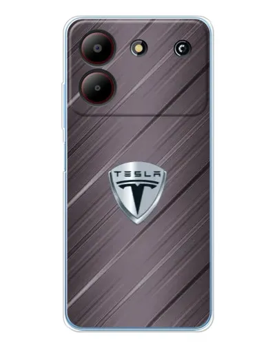Чехол для ZTE Blade A54 с картинкой «Металлическая текстура Tesla» Чехол для ZTE Blade A54 с картинкой «Металлическая текстура Tesla»