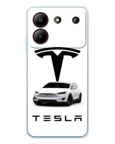 Чехол для ZTE Blade A54 с картинкой «Tesla White Style» Чехол для ZTE Blade A54 с картинкой «Tesla White Style»