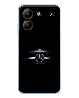 Чехол для ZTE Blade A54 с картинкой «Mercedes — абстрактные линии»