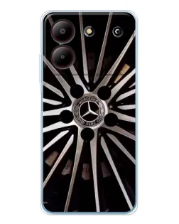 Чехол для ZTE Blade A54 с картинкой «Диск Mercedes»