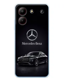 Чехол для ZTE Blade A54 с картинкой «Mercedes — решетка радиатора»