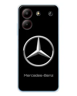 Чехол для ZTE Blade A54 с картинкой «Mercedes Silver Logo»