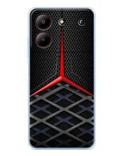 Чехол для ZTE Blade A54 с картинкой «Mercedes Carbon Grid»