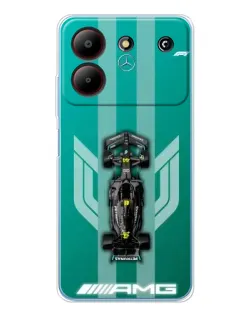 Чехол для ZTE Blade A54 с картинкой «Mercedes AMG Petronas»