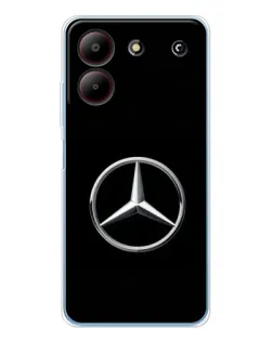 Чехол для ZTE Blade A54 с картинкой «Mercedes классический лого»