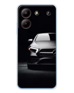 Чехол для ZTE Blade A54 с картинкой «Свет фар Mercedes»