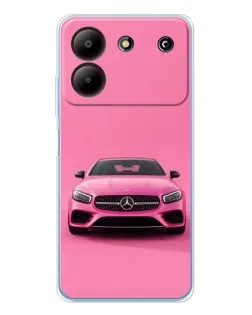 Чехол для ZTE Blade A54 с картинкой «Розовый Mercedes AMG» Чехол для ZTE Blade A54 с картинкой «Розовый Mercedes AMG»